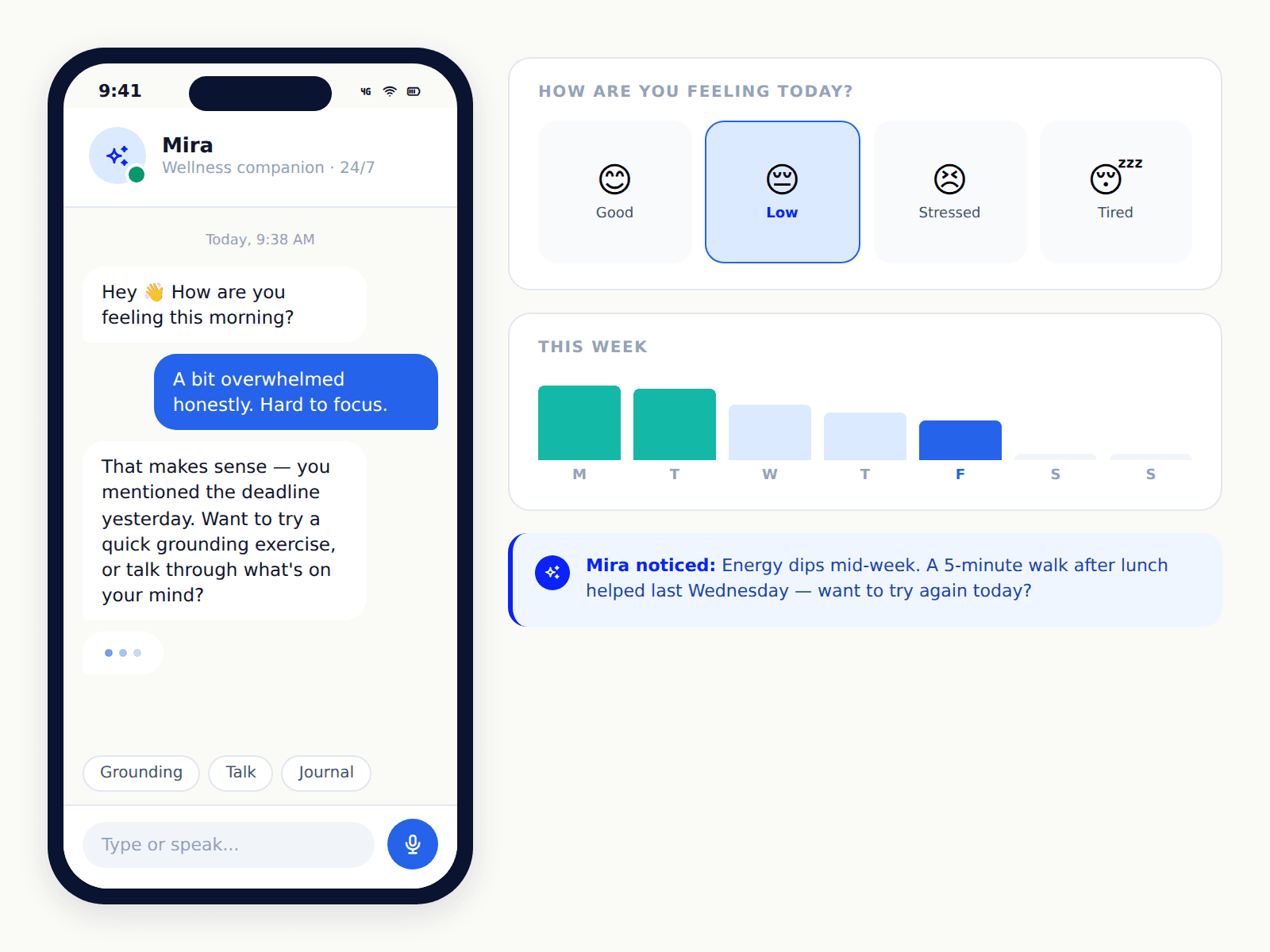 Wellness-Focused Conversational AI